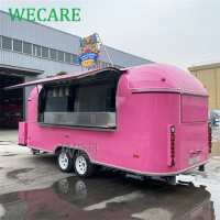 WECARE Mobile Fast Food Car Ice Cream Juice Coffee Bar Truck Remolque De Comida Food Trailers Fully Equipped Kitchen