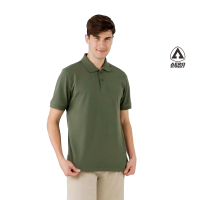 Aerostreet Polo Shirt Hans Army Green Kaos Kerah Poloshirt QFAAA