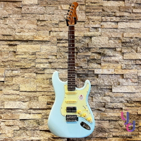 現貨可分期 贈千元配件 日本品牌 Bacchus BST-2-RSM/R 單單雙 電 吉他 可切單 藍色 烤楓木琴頸