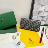 GOYARD card wallet, coin purse, long clip, long clip, calf leather material, color and style are sub