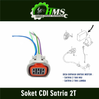 Soket CDI Satria 2T - Kabel Socket Fitting Cop Lawan CDI Suzuki Satria 2 Tak Hiu Lumba
