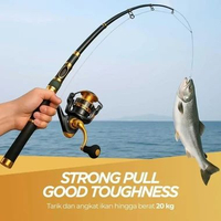 TaffSPORT Joran Pancing Antena Portable Carbon Fiber Rod - Tingkatkan Strike, Ringan dan Kuat, Pilih