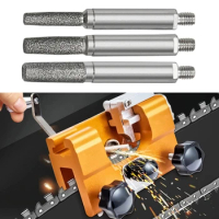 3/5Pcs Chain Saw Sharpener Portable Electric Saw Sharpener Chain Grinding Stone Grinding Rod Woodworking Chain Saw Accessories