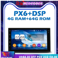 PX6 Car DVD Player DSP TDA7851 Android 10.0 4G RAM + 64G ROM GPS Google Map RDS Radio wifi IPS Bluetooth 5.0 For PEUGEOT PG 405