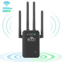 Universal WiFi Repeater 300Mbps Wireless WiFi Router Extender Booster Signal Amplifier for Home WiFi Signal Extender EU/US Plug