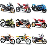 โมเดลรถจักรยานยนต์ BMW, สเกล 1:18, เครื่องประดับจำลองรถสปอร์ต Kawasaki และ Ducati, รถของเล่นของขวัญ