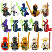 Anime Characters Ninja Block Kai Jay Cole Zane Nya Ronin Mini Action Assemble Model Figures Building Blocks Toys Christmas Gifts