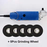 RIESBA Electric Angle Grinder 360W Variable Speed Mini Grinder Polishing Machine + 5Pcs Grinding Wheel