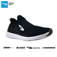 910 Nineten Wataru Sepatu Training - Hitam Putih - Slip On Running Outdoor