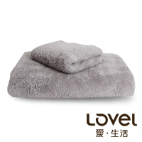 LOVEL 7倍強效吸水抗菌超細纖維浴巾/毛巾2件組(共9色)