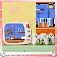 H7 Mini TV Handheld Game Console 3.5inch Eye Protection IPS Screen High Endurance Retro Classic Nostalgic Arcade Game Kid Gifts