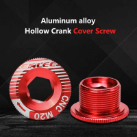ENLEE Bike Crank Cover Crank Screw Aluminum Alloy Mountain Bike Color M18 M20 Compatible With Himano IXF M19 Bicycle Crank