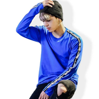 เสื้อยืดแขนยาว DKT6202S0NB สีน้ำเงิน