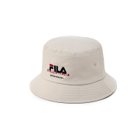 FILA 時尚筒帽/漁夫帽-米色 HTX-5204-BG