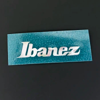 0.1 mm thick Ibanez Guitar Self adhesive Headstock Decal Sticker White Mother of Pearl Guitar Peghead Logo