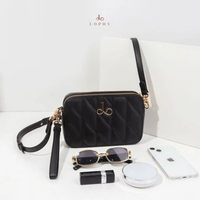 Lophy Bag Tas Wanita Mini Bag Sling Bag Tas Selempang Wanita Tavi Wallet on Chain Tavi Black