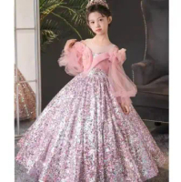 Dresses for Kids Children's Dress Girl Party Luxury Ball Gowns Infants Princess Sequins