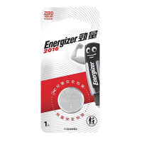 【Energizer 勁量】鈕扣型CR2016鋰電池1入 吊卡裝(3V鈕扣電池DL2016)