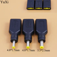YuXi DC to YOGA Connector DC 4.0 / 1.7 mm &amp; 4.8 / 1.7 mm &amp; 5.5 / 2.5 mm For Lenovo X1 Carbon IdeaPad YOGA DC JACK Square 13 X1