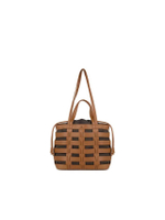 กระเป๋าผู้หญิง แบบถือ  BAG WOVEN LARGE -   สีน้ำตาล