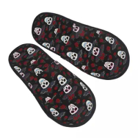 Winter Slipper Woman Man Fluffy Warm Slippers Day Of The Dead Skull House Slippers Shoes