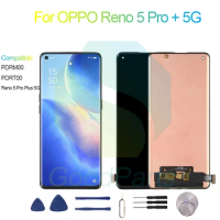 For OPPO Reno 5 Pro + 5G LCD Display Screen 6.55" PDRM00, PDRT00,Reno 5 Pro Plus 5G Touch Digitizer Assembly Replacement