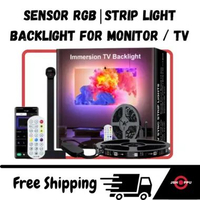 LED Strip TV Backlight Smart RGBIC Ambient Light with Sensor