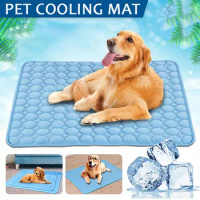 New Pet Ice Silk Mat Dog Mat Summer Cool Mat Cooling Breathable Cat Cool Mat Cooling Supplies Dog Pet Mat For Cat Washable