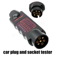 Car Plug and Socket Tester Trailer With 7 LED Indicators Diagnostic Tool 12V 7 Pin Car Accessories