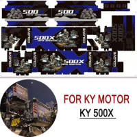 For KYMOTOR KY500X KY500 X 500X 500 X Motorcycles Aluminum Boxes Cases Reflective Decals Sticker