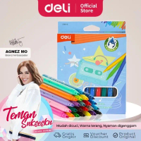 [DELI X AGNEZ MO] Deli Felt Pen / Spidol 12 24 Warna CC160