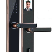 tuya smart door lock Magnetic Fingerprint Padlock Electronic Handle Digital Tuya Smart Locks For Wooden Door