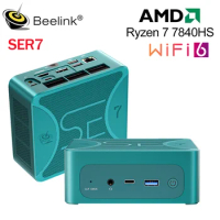 Beelink SER7 7840HS WiFi6 Mini PC AMD Ryzen 7 SER6 MAX 6900HX 7735HS DDR5 32G 1T SSD BT5.2 USB4 1000M WLAN Desktop Game Computer