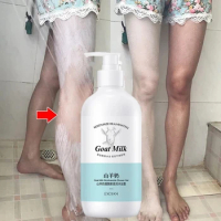 Goat Milk Body Wash Long-Term Whitening, Brightening Smoothing Nicotinamide Moisturizing Body Care Bath Shower Gel 500ml