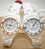 手錶女 陶瓷女錶學生休閒時尚簡約白色女生潮流防水石英韓版機械電子手錶  交換禮物全館免運