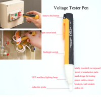 1PCS 90-1000V Electric indicator Socket Wall AC Power Outlet Voltage Detector Sensor Tester Pen LED light test pencil VD02