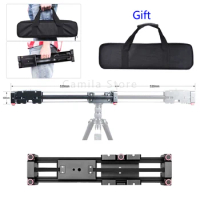 FT-40 Retractable Camera Video Slider Dolly Track Rail Stabilizer 40-80cm Constructed for Canon Nikon Sony DV DSLR Camcorder