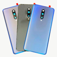 For OnePlus 7 Pro / 7Pro 5G Back Battery Cover With Camera Frame Rear Battery Glass Door Housing Case Repair Assembly Replace