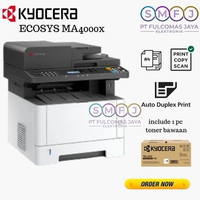 Kyocera Mesin Fotocopy MA4000x Original Printer Copy Scan 40 ppm A4 Up F4 Legal B&W MFP Garansi Resm