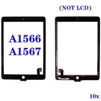 ประกอบแผงดิจิตอลหน้าจอสัมผัส, สำหรับ iPad Air 2 A1566 A1567, พร้อมการเปลี่ยนกาว, ไม่ใช่ LCD