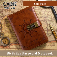 Retro B6 Sailor Password Notebook Agenda 2020 2021 Diary Planner Notepads PU Leather Journal Office School Supplies Stationery