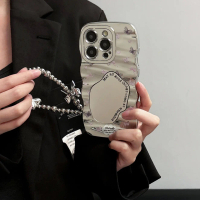 【Untuk OPPO Pola smile mirror Case】 Casing compatible for OPPO A17 A16 A15 A57 A53 A32 A33 A9 A5 A76