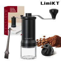 LimiKT Hand-Cranked Coffee Machine Home Small Manual Grinder Hand-Cranked Bean Grinder Coffee Bean Grinder