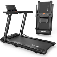 R5 Foldable Treadmill 265Lbs Load | R7 Treadmill for Home with Incline 18 Levels, 300Lbs Capacity Treadmill, LED Screen with Blu
