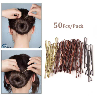 Kẹp Tóc Nữ 5Cm, 50 Cái, Kẹp Tóc Xoăn Gợn Sóng, Kiểu Tóc, Kẹp Tóc, Ghim Bobby, Phụ Kiện Tóc Tạo Kiểu