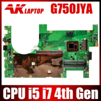 G750JYA 2D interface i5-4th Gen i7-4th Gen mainboard For ASUS G750JZ G750JY G750J laptop motherboard mainboard