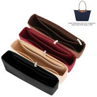 Women Felt Insert Bag Makeup Multifunction Cosmetic Bags Travel Inner Purse Handbag Storage Organizer Tote for Longchamp
