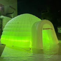 Inflatable Igloo Dome Tent 6m With LED Light Portable Night-club