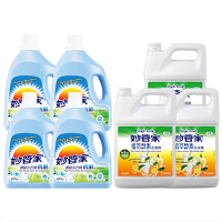 妙管家 抗菌洗衣精4000g x4入+植萃酵素洗碗精1加侖 x3入