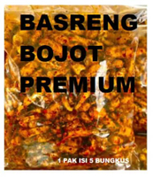 Basreng Bojot Daun Jeruk Premiun ( 1 pak isi 5 bungkus ) Pedas